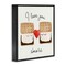 Stupell Industries Love You S'more Framed Giclee Wall Art Design by Corrine Rose Design